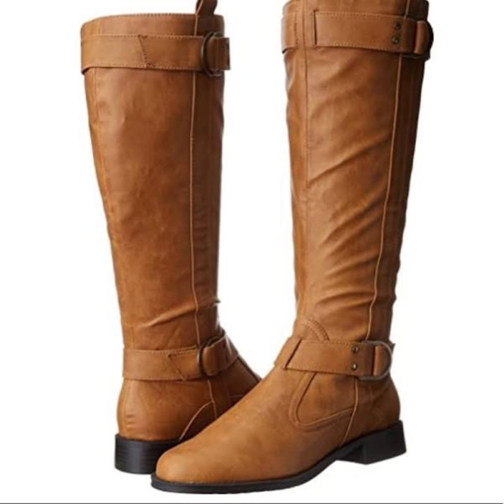 ☘️aerosoles Women’s Size 9.5 tan leather boots☘️